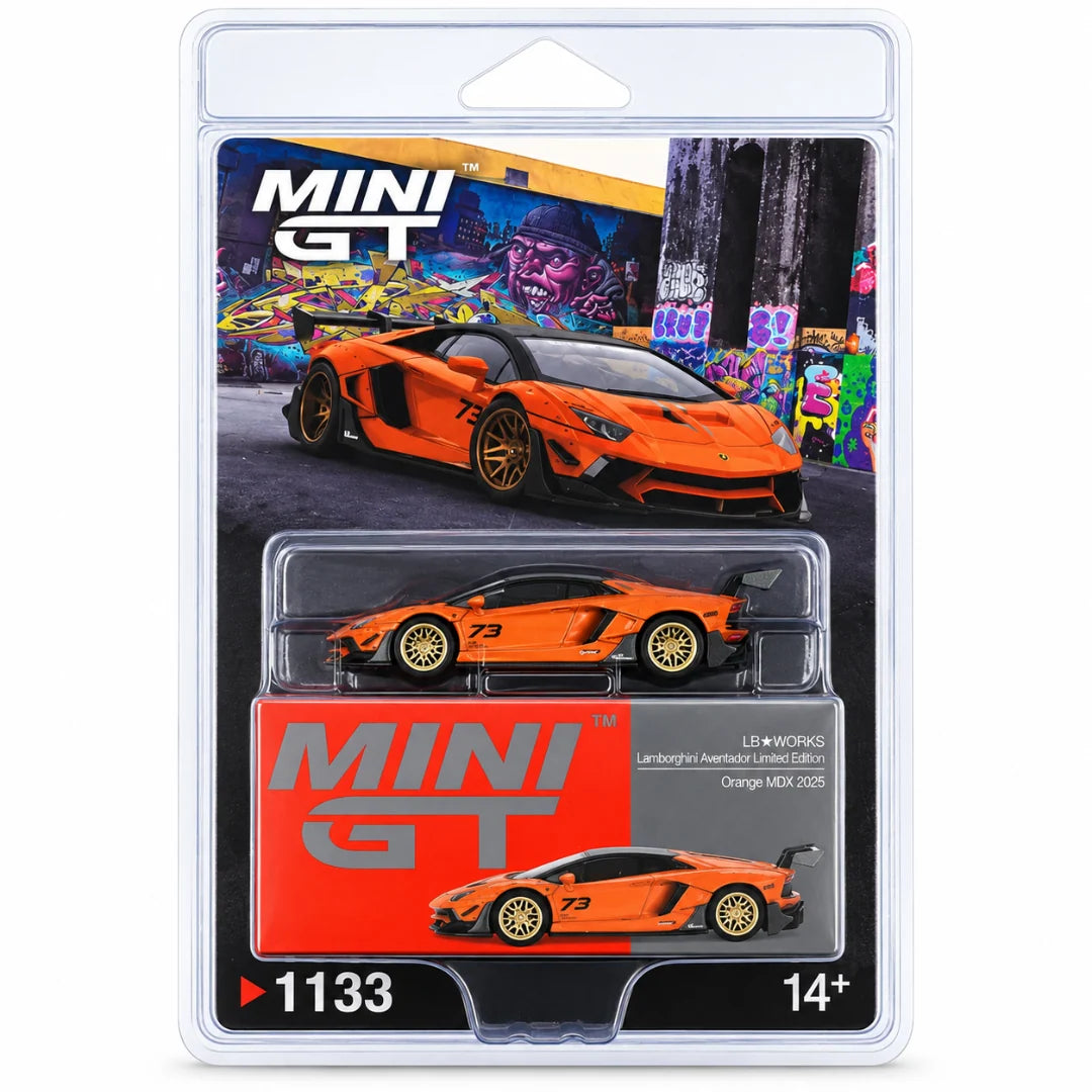 MINIGT LAMBORGHINI AVENTADOR ORANGE MDX 1133 BLISTER