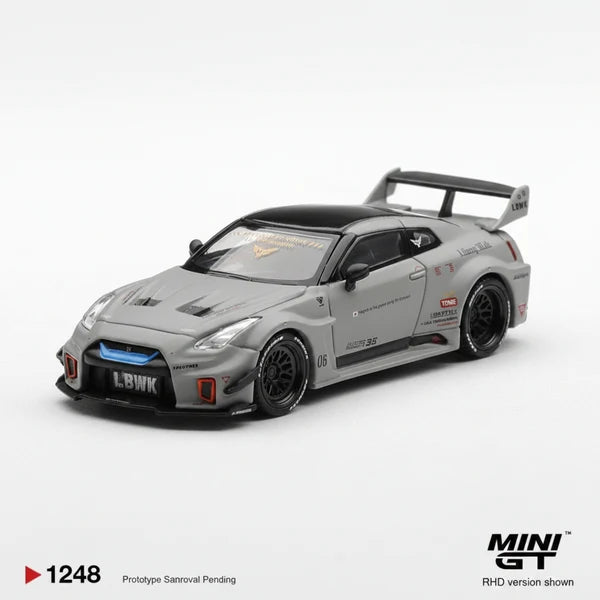 MINIGT NISSAN LB SILHOUETTE WORKS GT 35GT-RR MATT GREY 1248