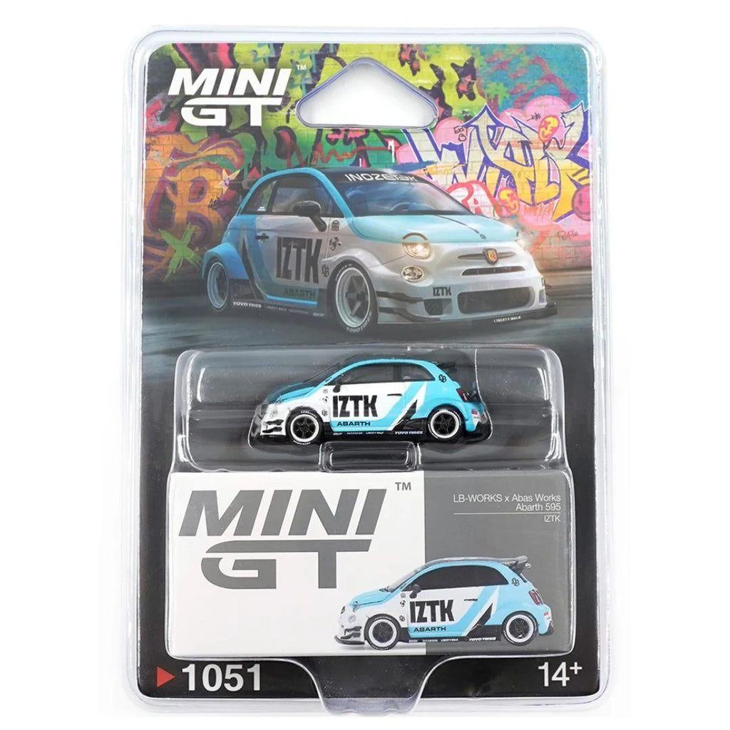 MINIGT PORSCHE 911 GT3 R 77 AO + LB WORKS ABARTH 595 IZTK