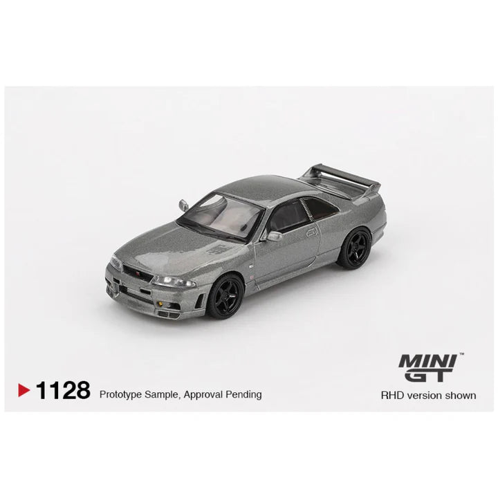 MINIGT NISSAN SKYLINE GT R DARK METAL GREY 1128