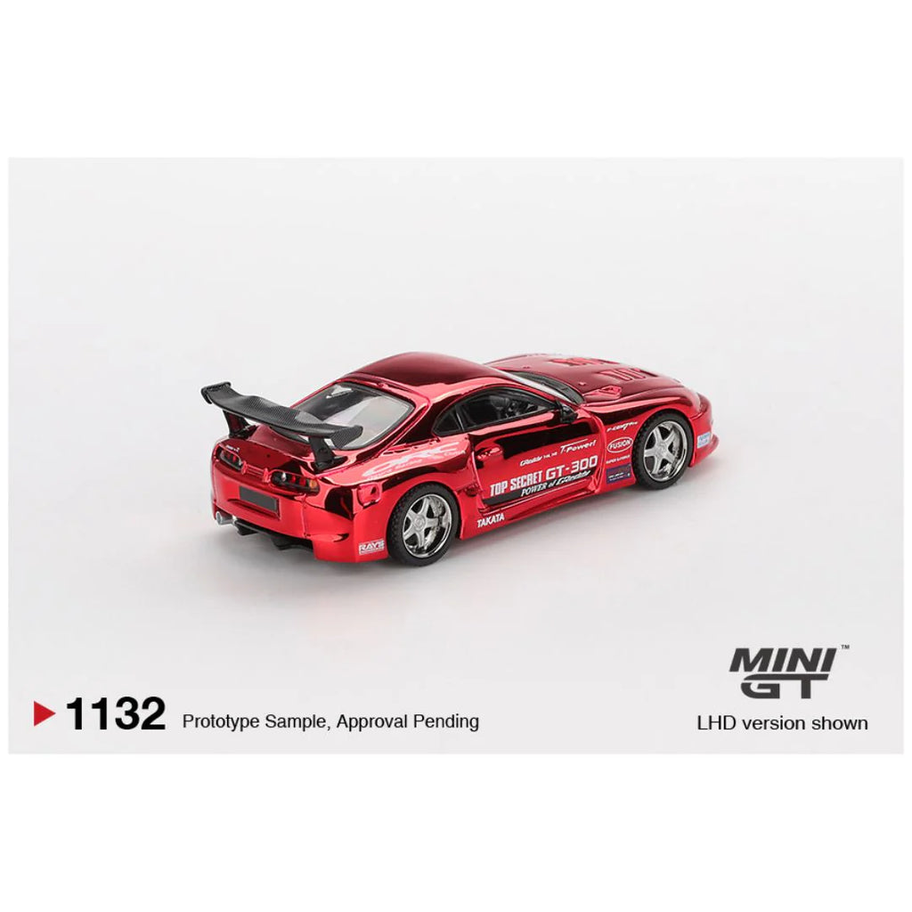 MINIGT TOYOTA SUPRA A80 TOP SECRET GT300 RED CHROME (1132)