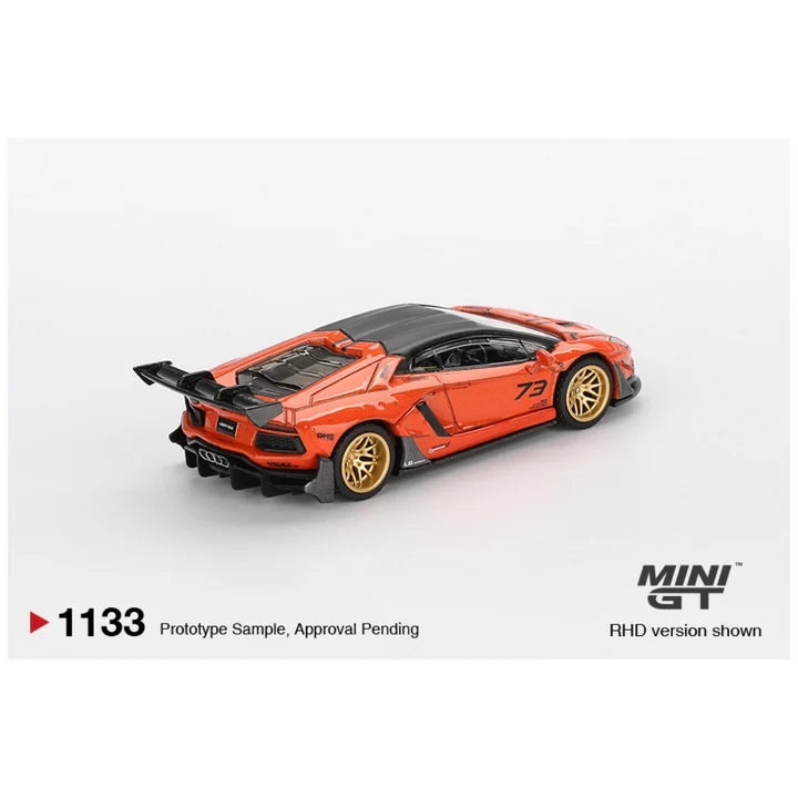 MINIGT LAMBORGHINI AVENTADOR ORANGE MDX 1133