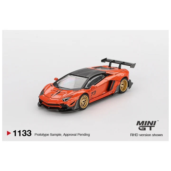 MINIGT LAMBORGHINI AVENTADOR ORANGE MDX 1133