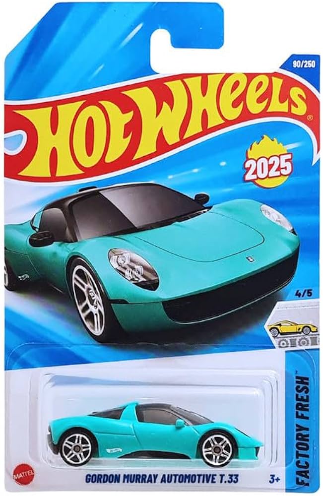 HOTWHEELS BASIC CAR ASSORTMENT P CASE GORDON MURRAY AUTOMOTIVE + HOTO ROTO