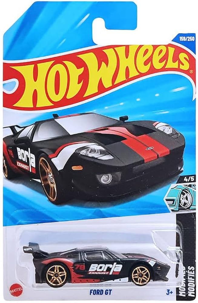 HOTWHEELS BASIC CAR ASSORTMENT P CASE FORD GT + KICK KART