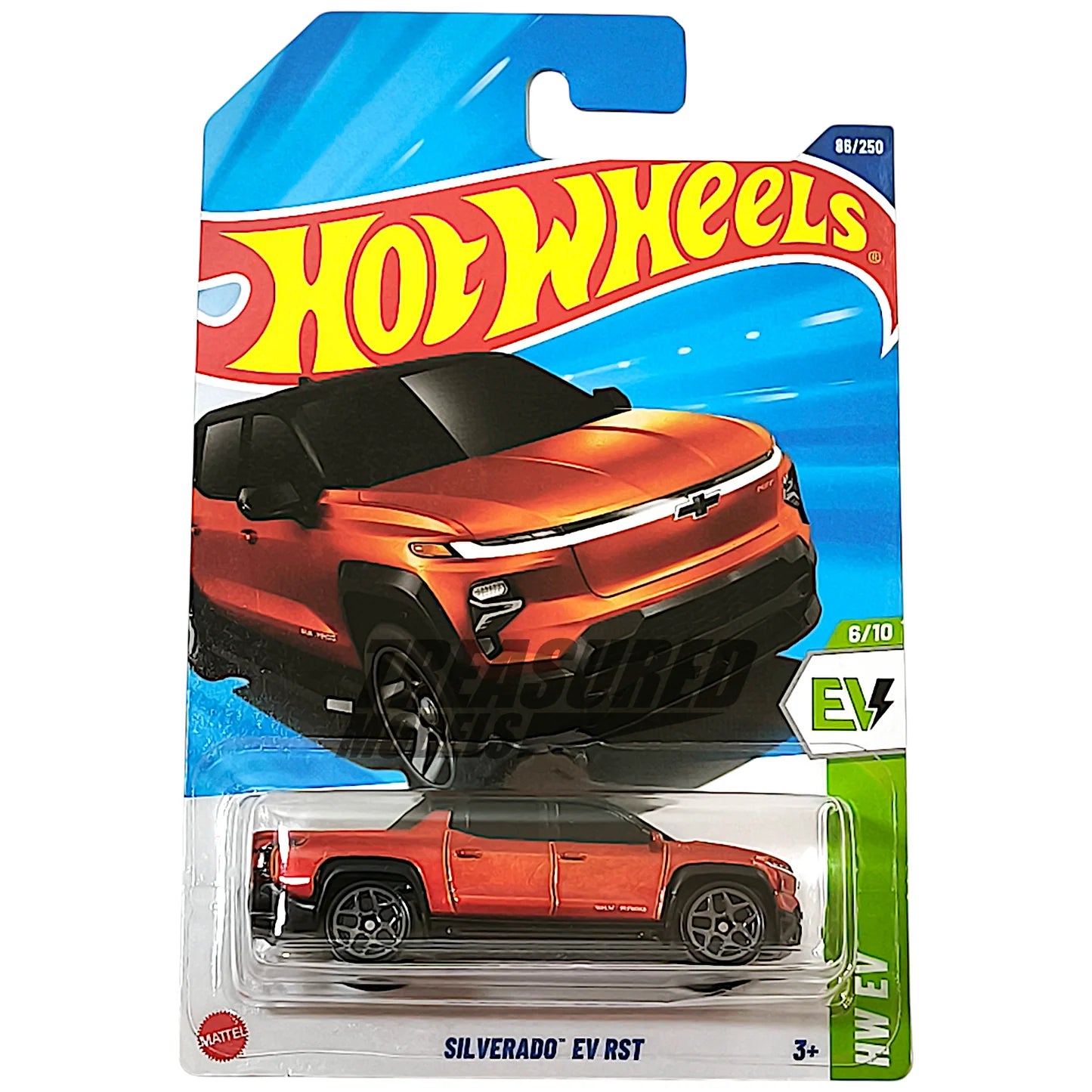 HOTWHEELS BASIC CAR ASSORTMENT P CASE SILVERADO EV RST + 91 GMC SYCLONE