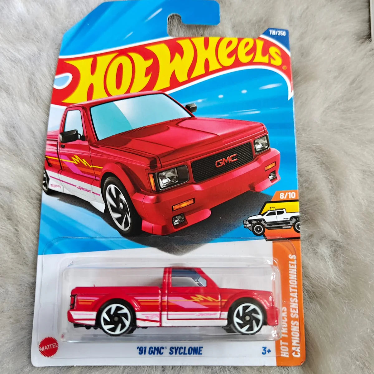 HOTWHEELS BASIC CAR ASSORTMENT P CASE SILVERADO EV RST + 91 GMC SYCLONE