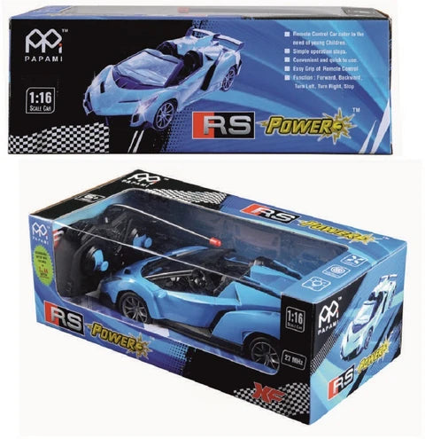 PM ELECTRONIC REMOTE CONTROL CAR BLUE