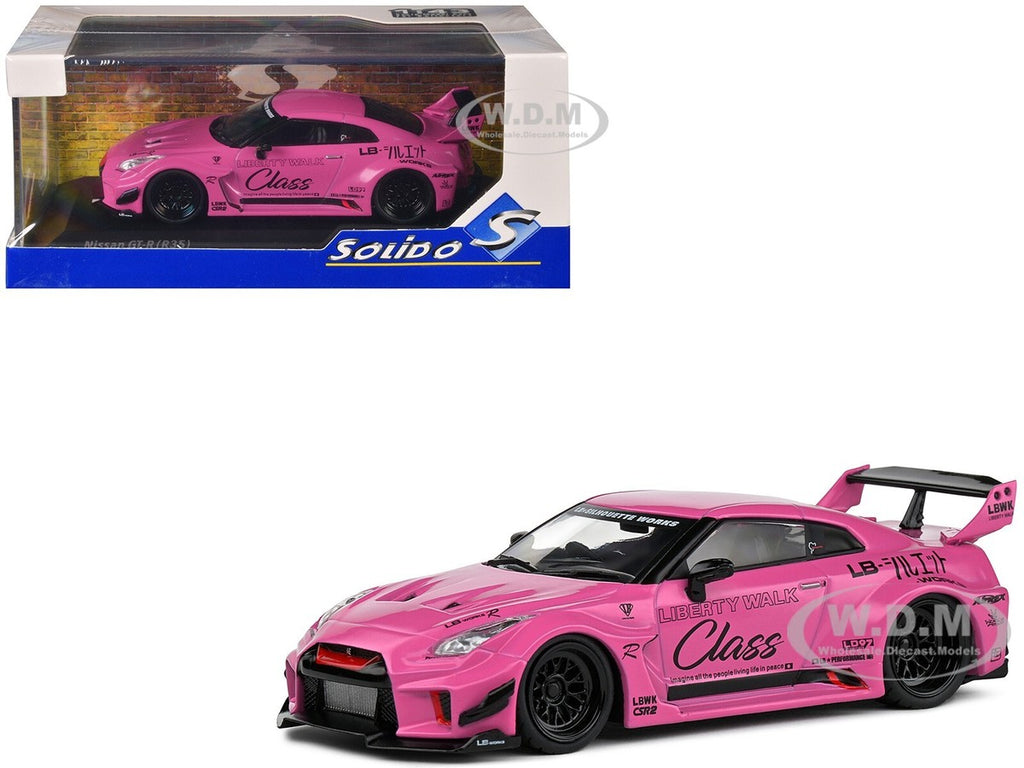 SOLIDO NISSAN GTR LIBERTY WALK BODY KIT PINK
