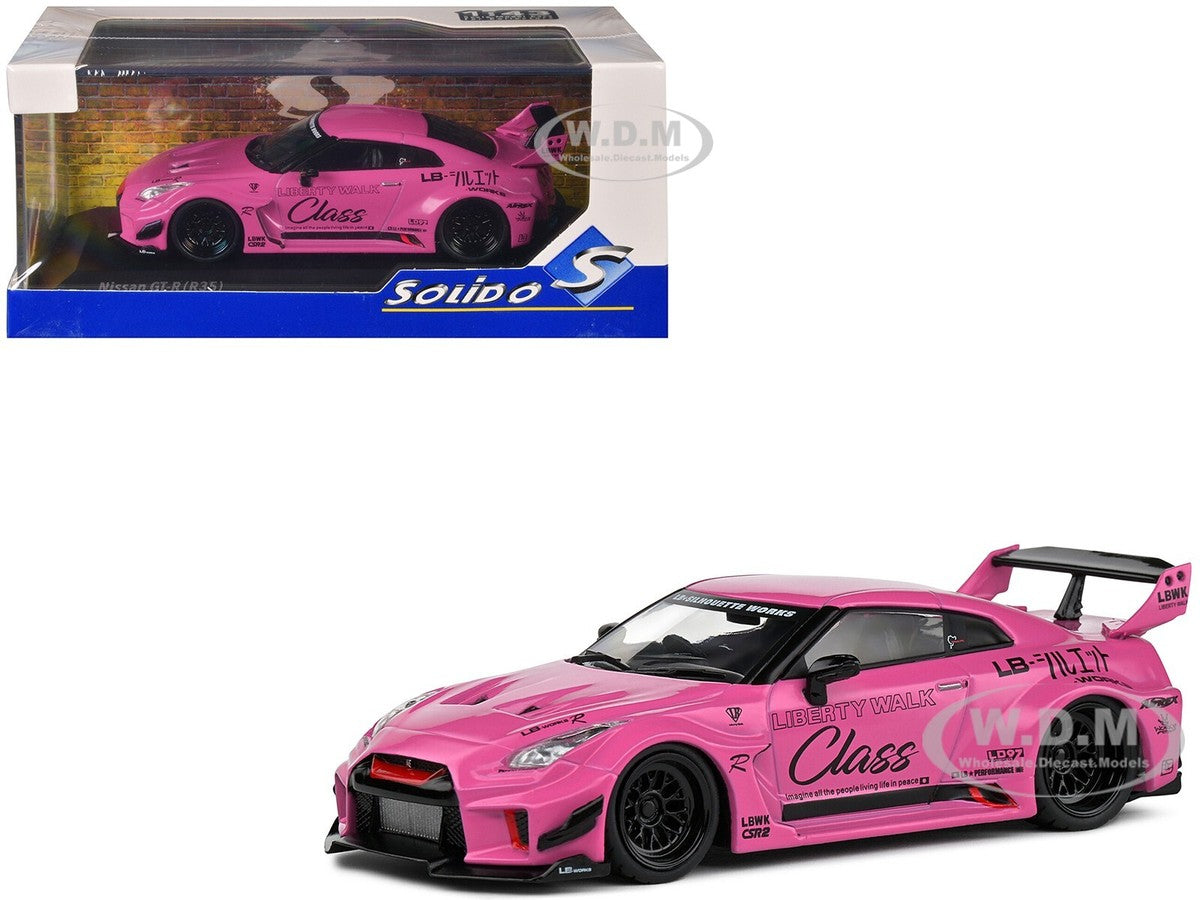 SOLIDO NISSAN GTR LIBERTY WALK BODY KIT PINK