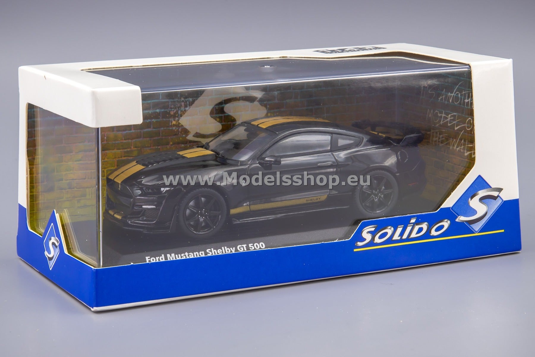 SOLIDO FORD MUSTANG BLACK GOLD STRIPES