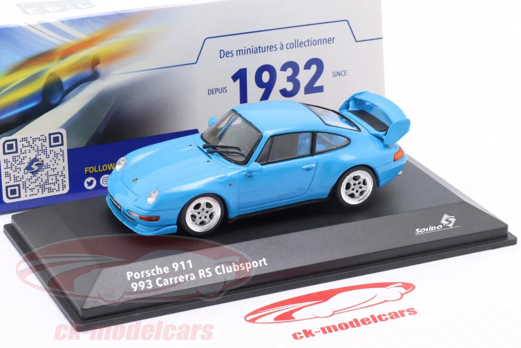 SOLIDO PORSCHE CARRERA CLUBSPORT RIVIERA BLUE