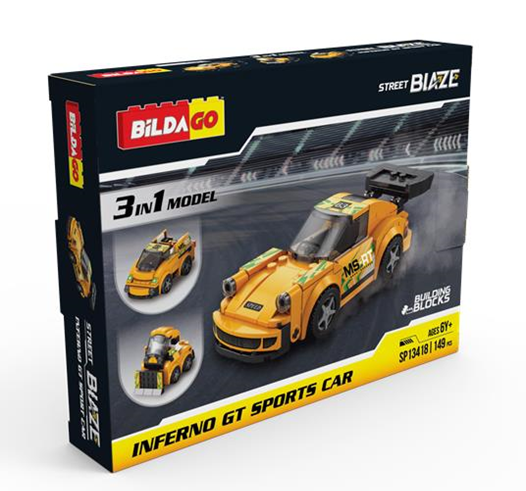 SKOODLE BILDAGO STREET BLAZE INFERNO GT SPORTS CAR