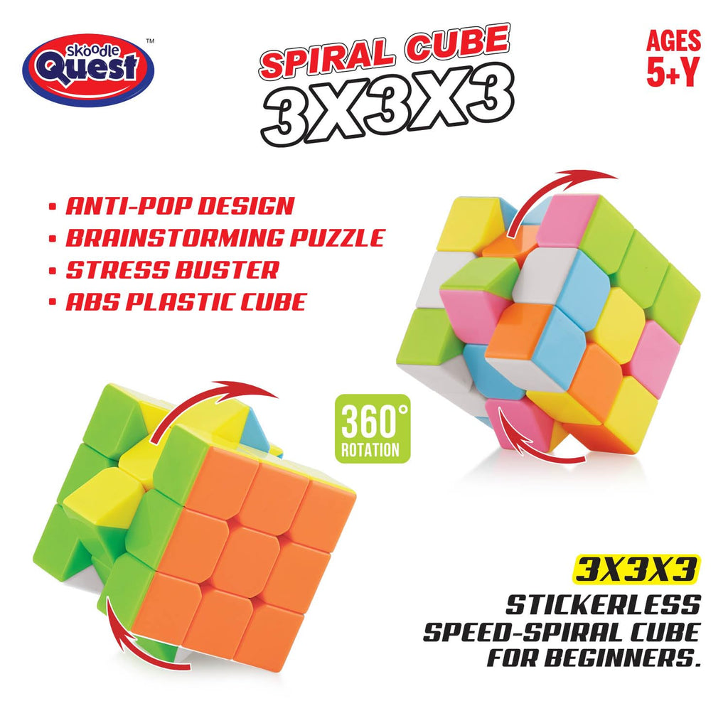 SKOODLE QUEST SPIRAL CUBE 3X3X3