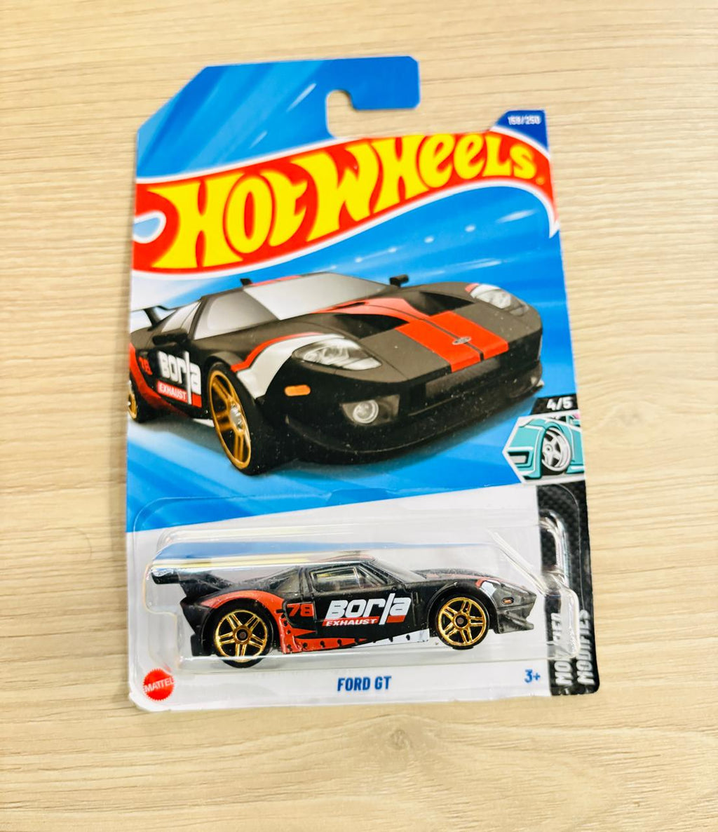 HOTWHEELS BASIC CAR ASSORTMENT N CASE  FORD GT + 99 FORD + LATER CRATER