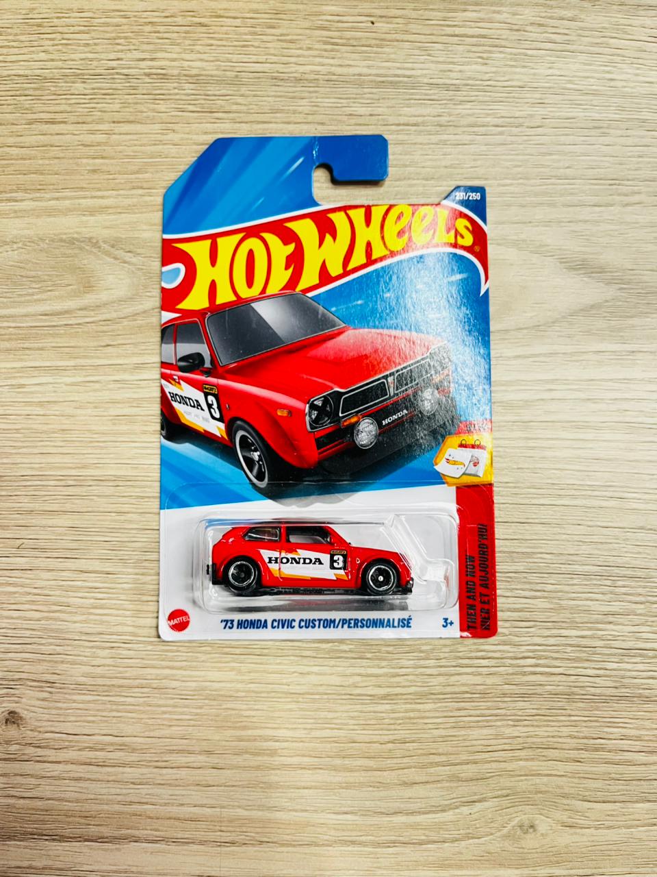 HOTWHEELS BASIC CAR ASSORTMENT N CASE 73 HONDA CIVIC CUSTOM + HOTO ROTO + GONE MAD