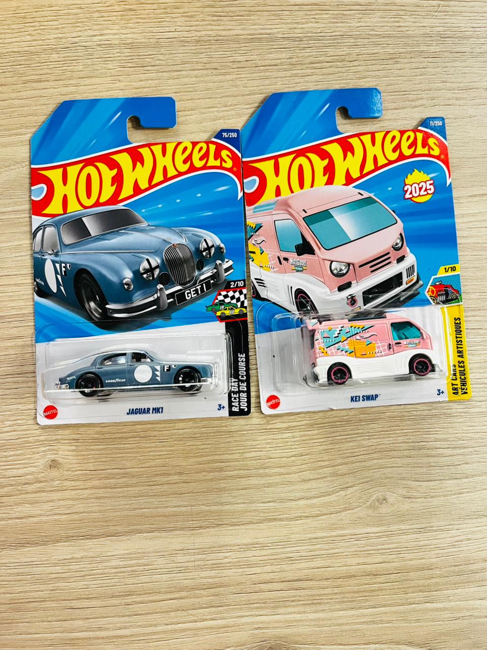 HOTWHEELS BASIC CAR ASSORTMENT N CASE MAZDA 787B + JAGUAR MK1 + KEI SWAP