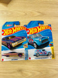 HOTWHEELS BASIC CAR ASSORTMENT N CASE 67 AUSTIN MINI VAN + LAYIN LOWRIDER