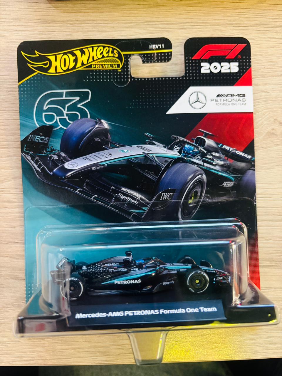 HOTWHEELS PREMIUM F1 MERCEDES AMG PETRONAS