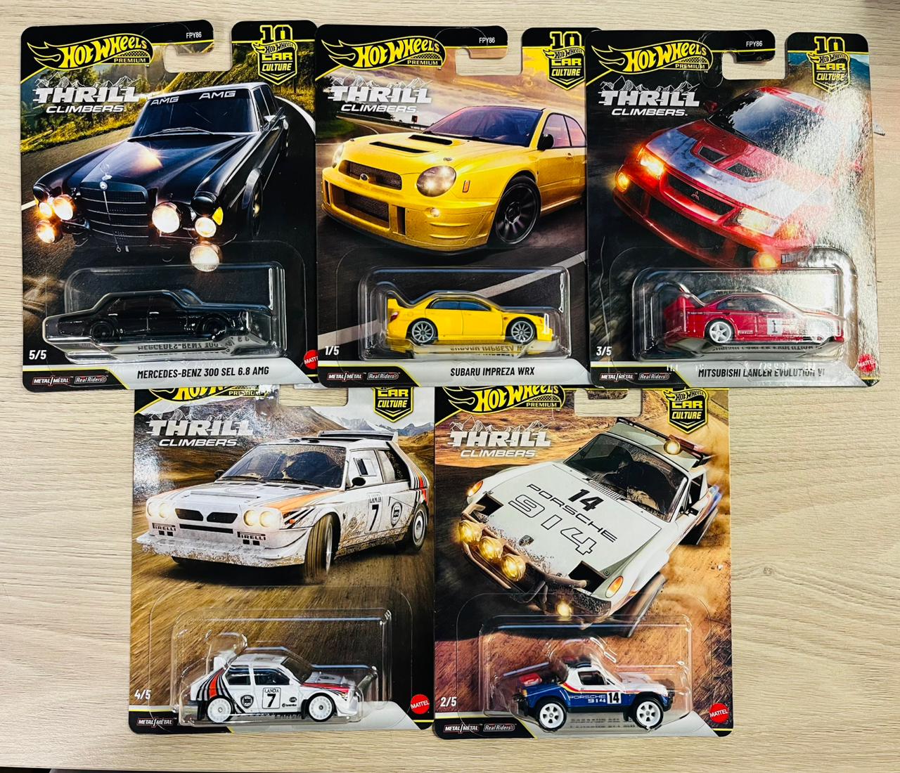 HOTWHEELS PREMIUM CAR CULTURE 5 PCS SET