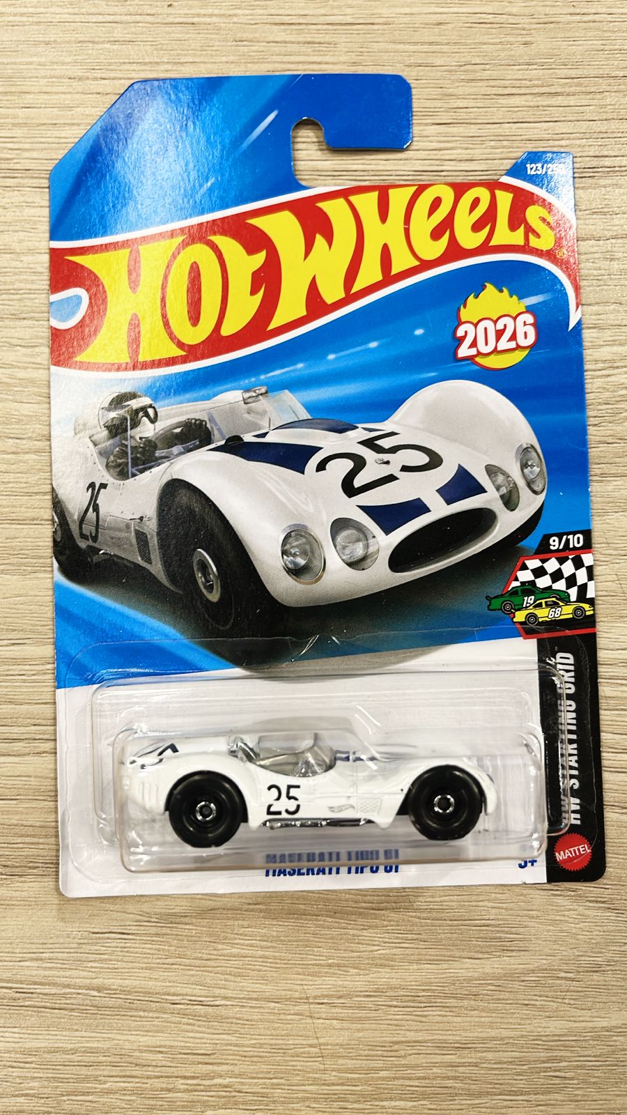 HOTWHEELS BASIC CAR 2026 E CASE MASERATI TIP0 + 66 TORONADO + TWIN DORADO