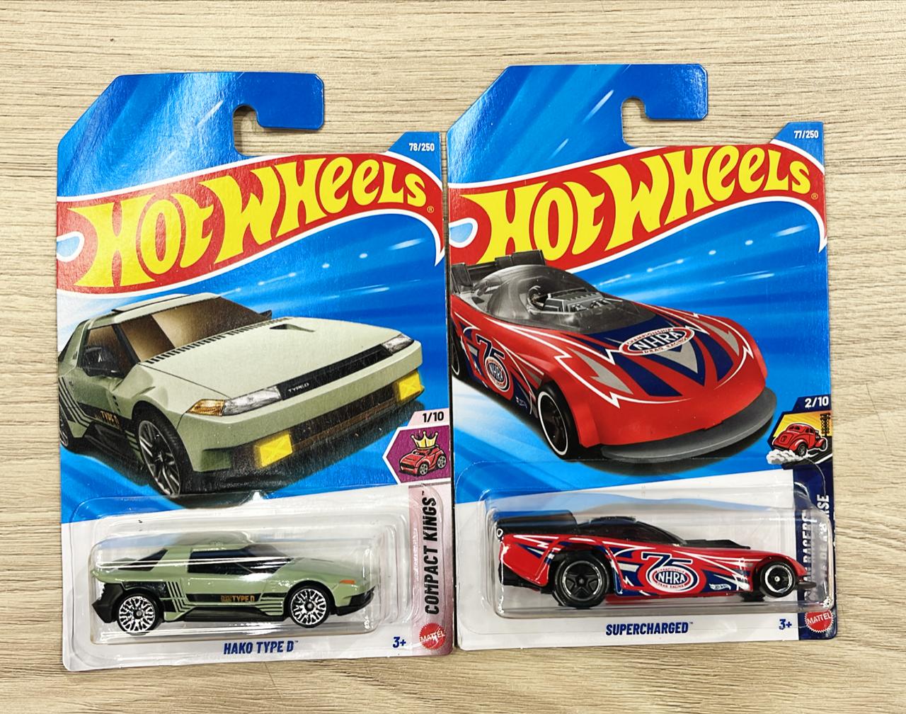 HOTWHEELS BASIC CAR 2026 E CASE 64 IMPALA + HAKO TYPE D + SUPERCHARGED