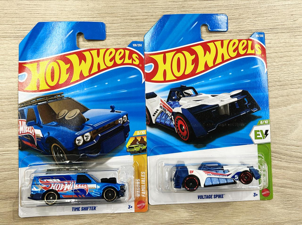 HOTWHEELS BASIC CAR 2026 E CASE MAZDA RX 3 + TIME SHIFTER + VOLTAGE SPIKE