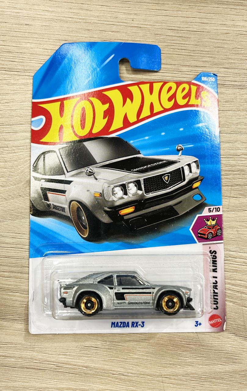 HOTWHEELS BASIC CAR 2026 E CASE MAZDA RX 3 + ERIKENSTEIN ROD + BIRTHDAY BURNER