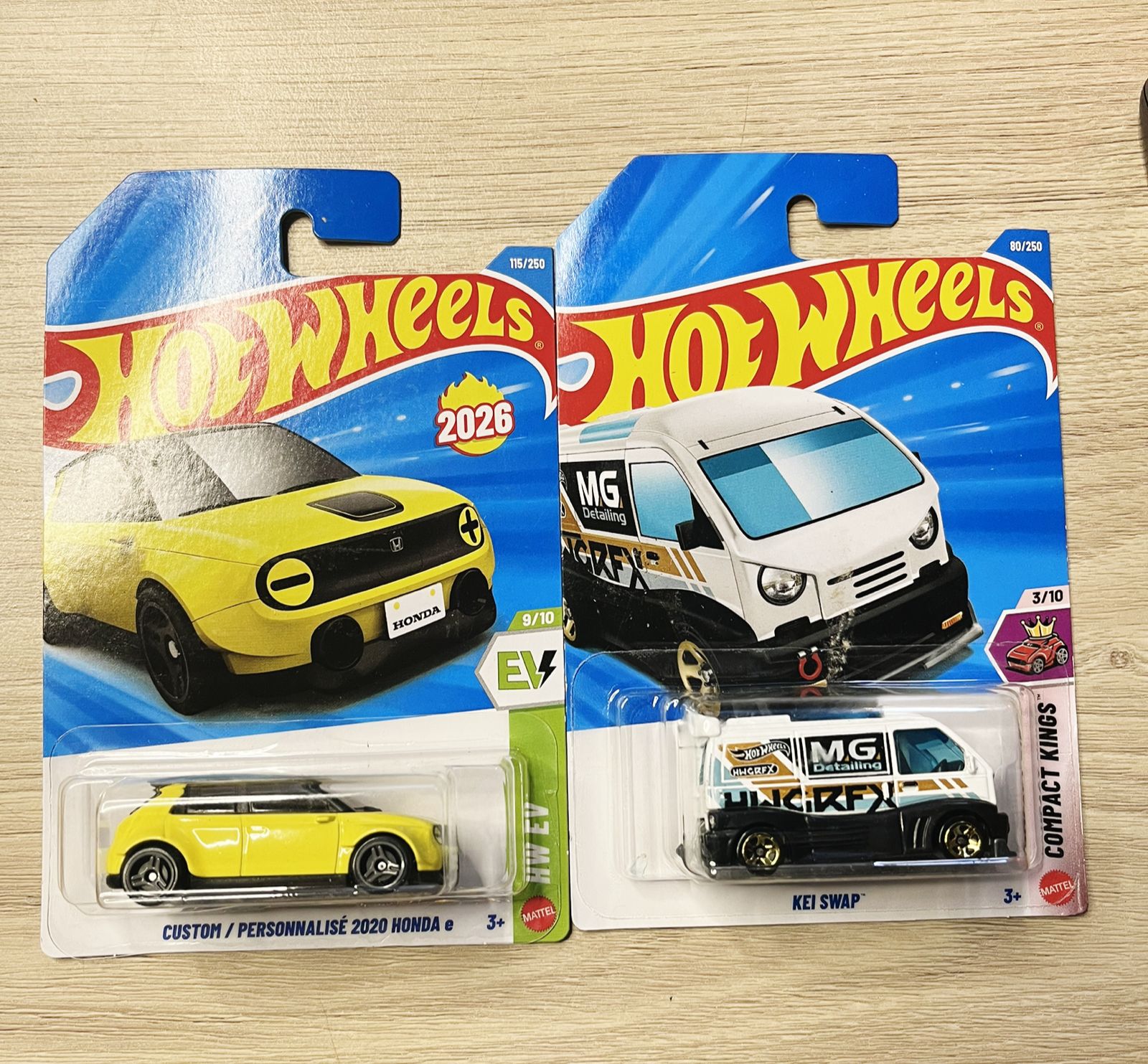 HOTWHEELS BASIC CAR 2026 E CASE FERRARI 12CILINDRI + 2020 HONDA E + KEI SWAP