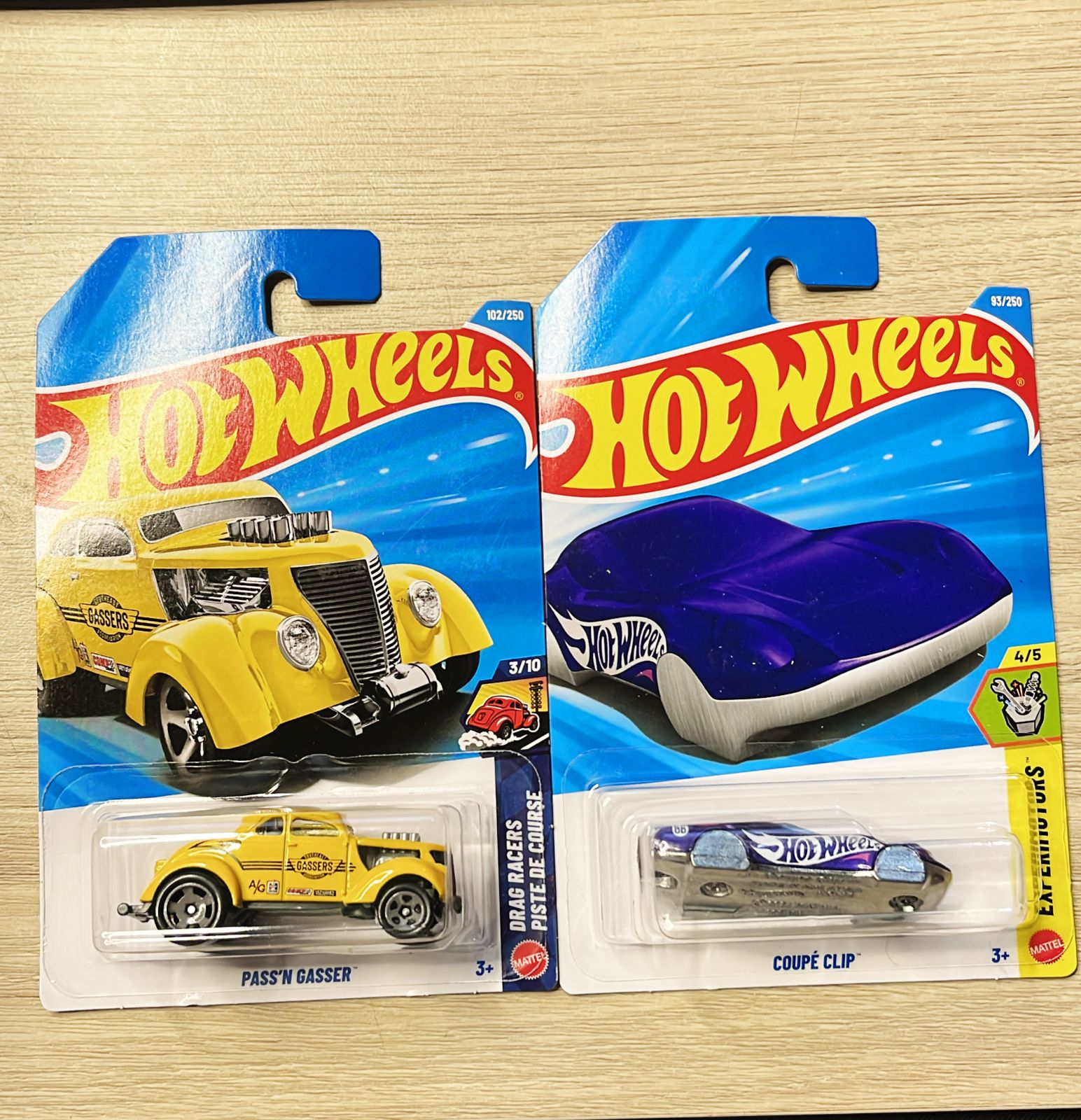 HOTWHEELS BASIC CAR 2026 E CASE 2019 AUDI SPYDER + CORVETTE + PASS N GASSER  +  COUPE CLIP