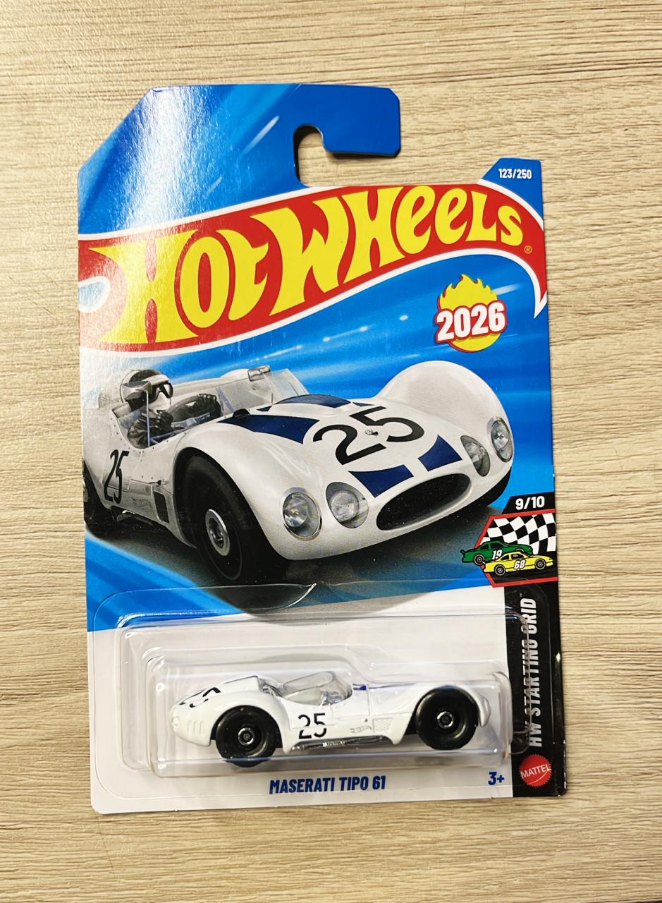 HOTWHEELS BASIC CAR 2026 E CASE MASERATI TIP0 + 64 DODGE + SIMPSONS FAMILY CAR