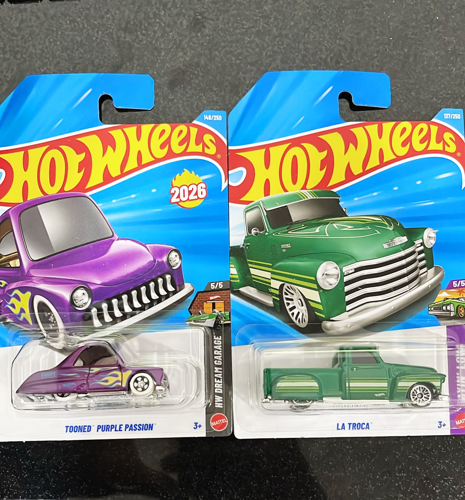 HOTWHEELS BASIC CAR 2026 G CASE FERRARI DINO + TOONED PURPLE + LA TROCA