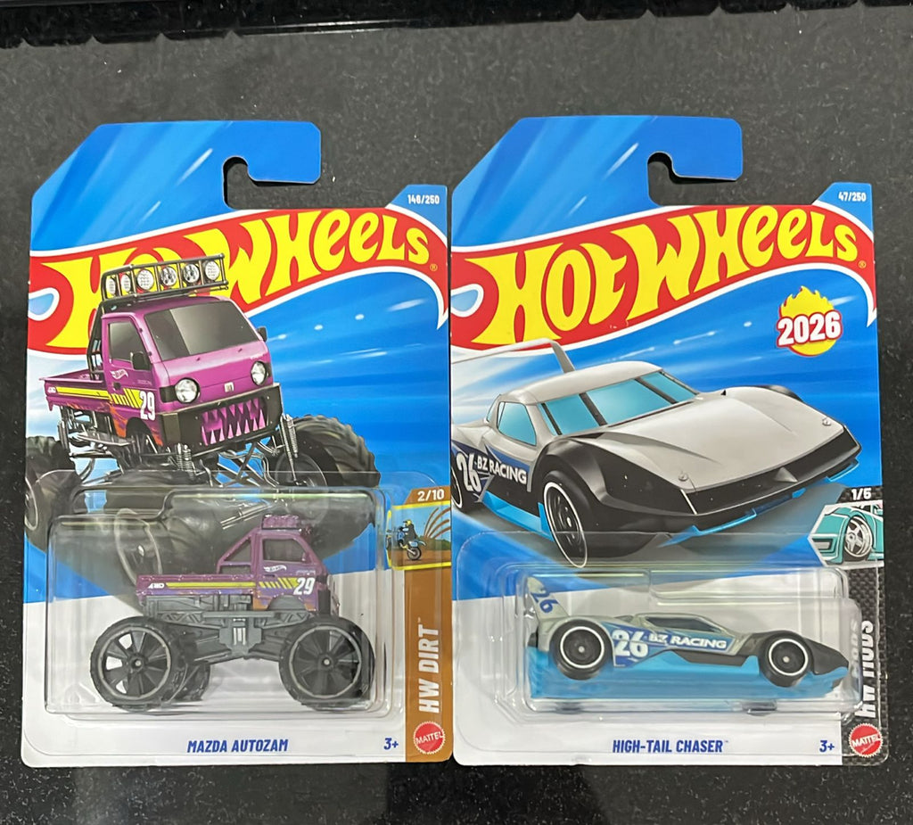HOTWHEELS BASIC CAR 2026 G CASE 2024 ASTON MARTIN + HONDA ODYSSEY + MAZDA AUTOZAM + HIGH TAIL