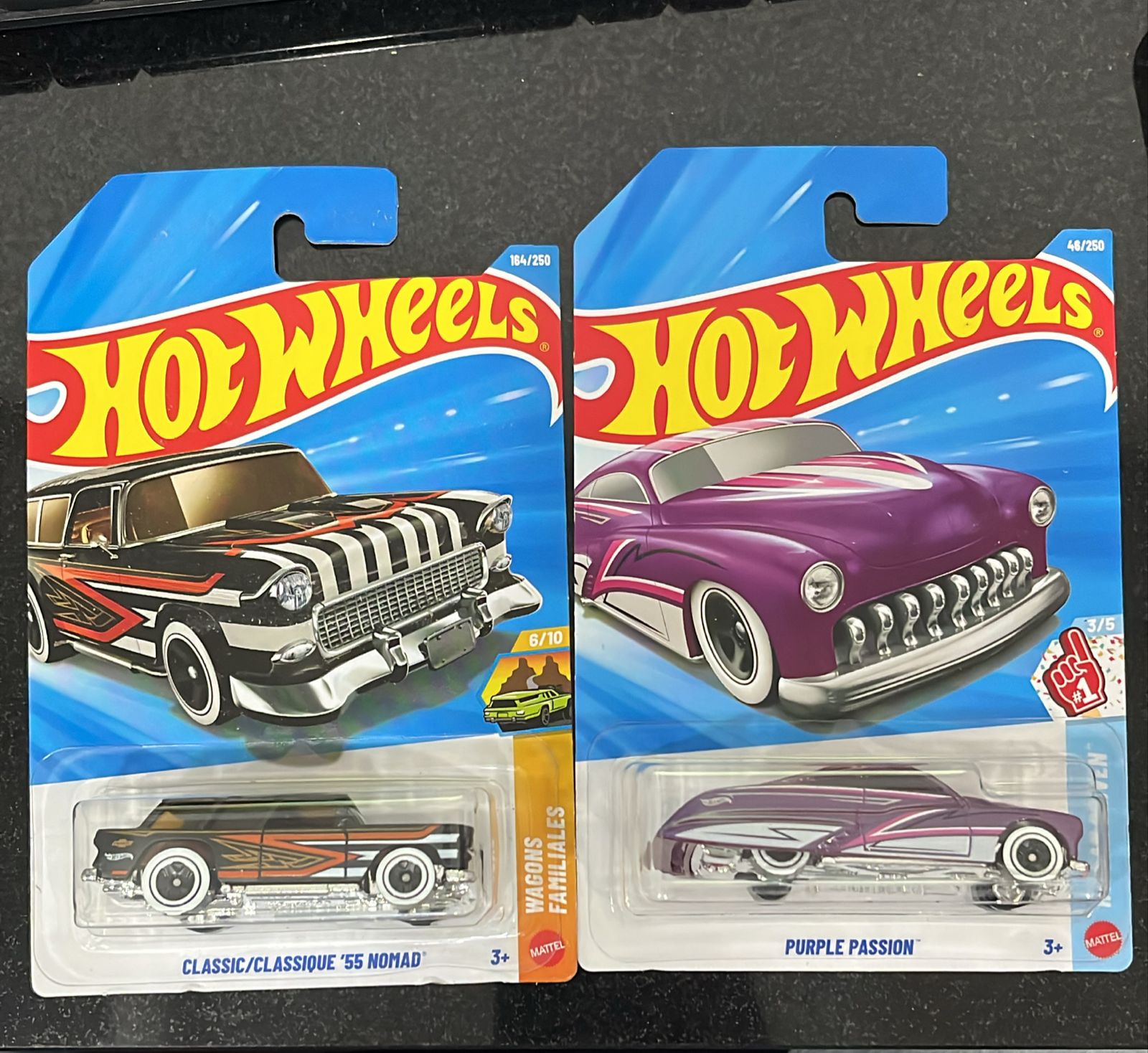 HOTWHEELS BASIC CAR 2026 H 70 FORD ESCORT + 55 NOMAD + PURPLE PASSION