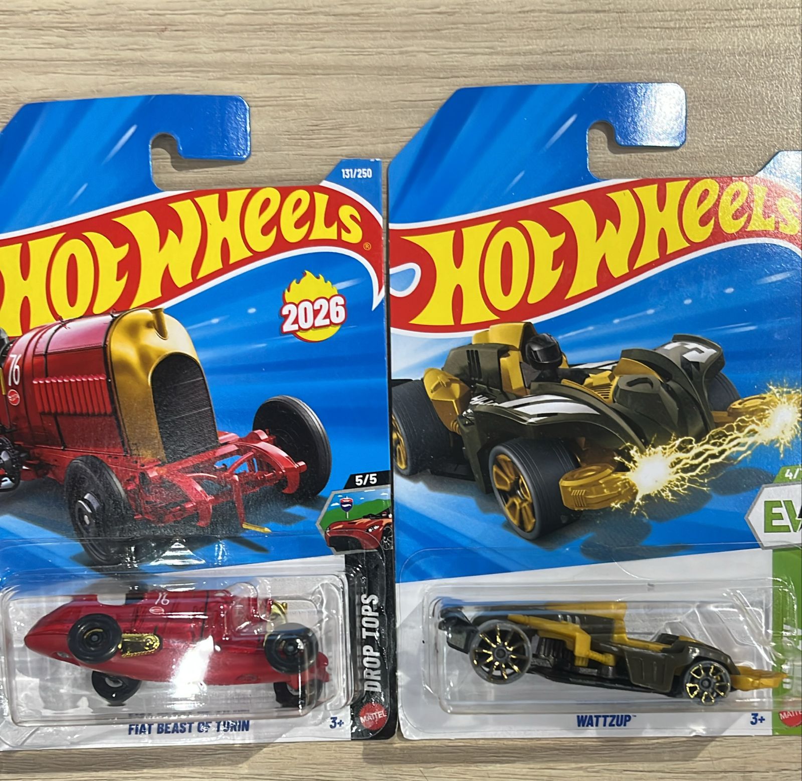 HOTWHEELS BASIC CAR 2026 H CASE 17 AUDI RS6 + FIAT BEAST + WATTZUP