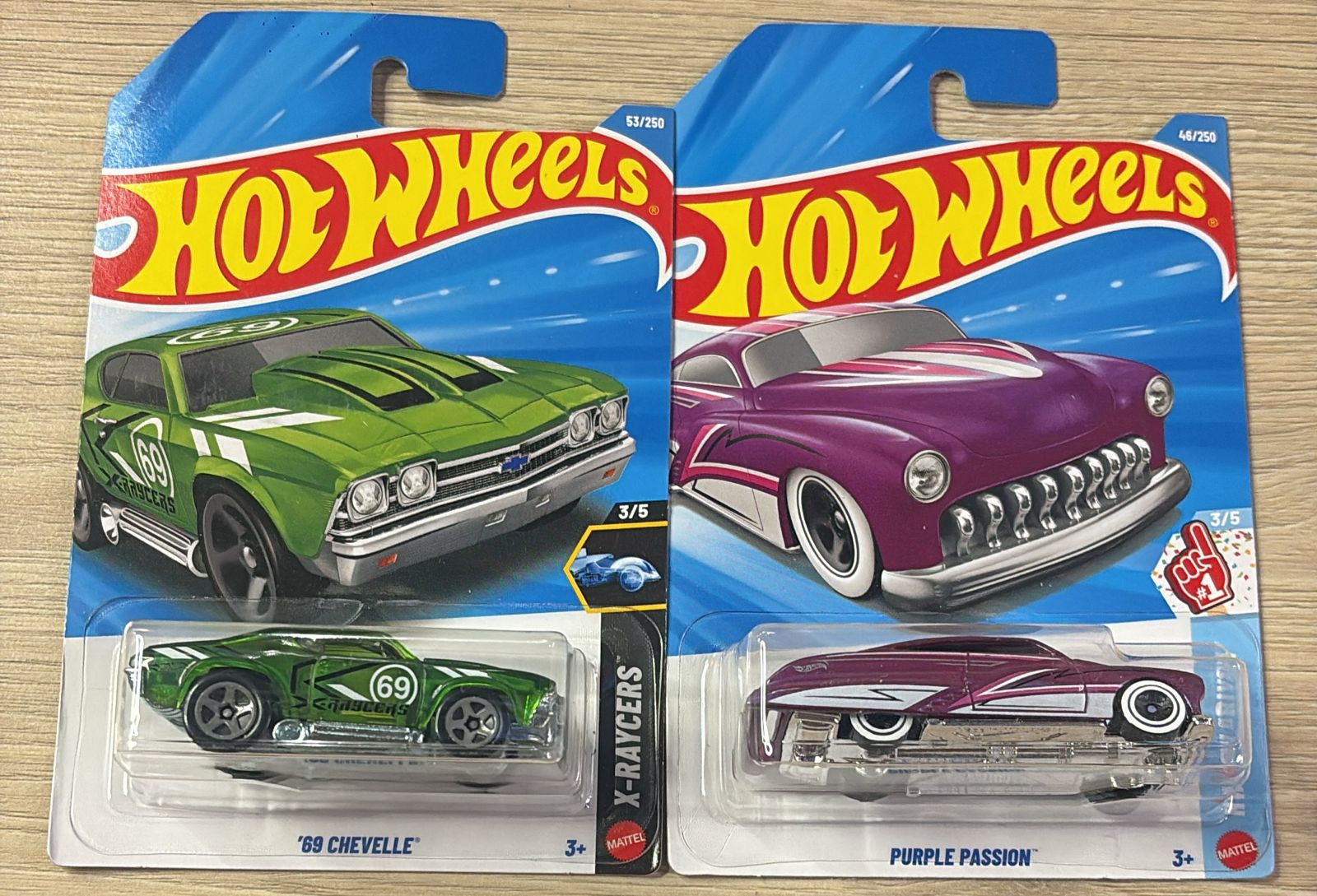 HOTWHEELS BASIC CAR 2026 H CASE 1983 PORSCHE + 69 CHEVELLE+ PURPLE PASSION