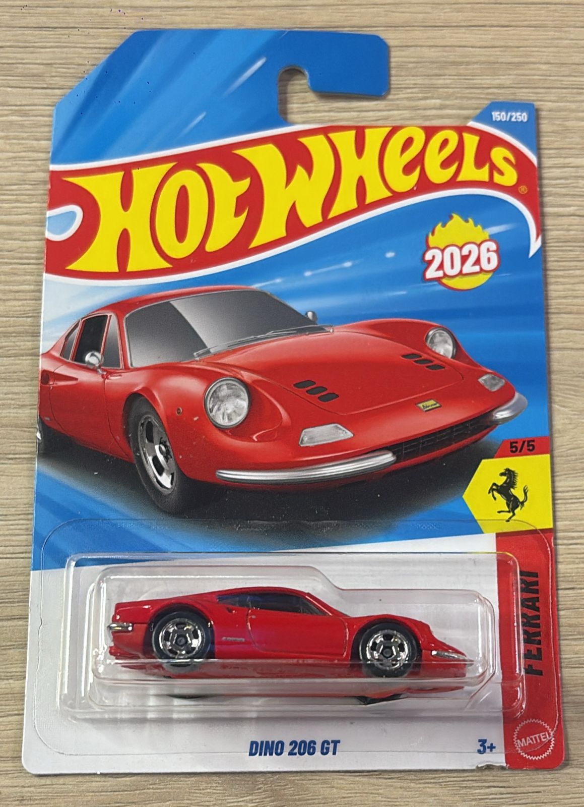 HOTWHEELS BASIC CAR 2026 H CASE FERRARI DINO + DATSUN 620 + GONE MAD + TOTAL DISPOSAL