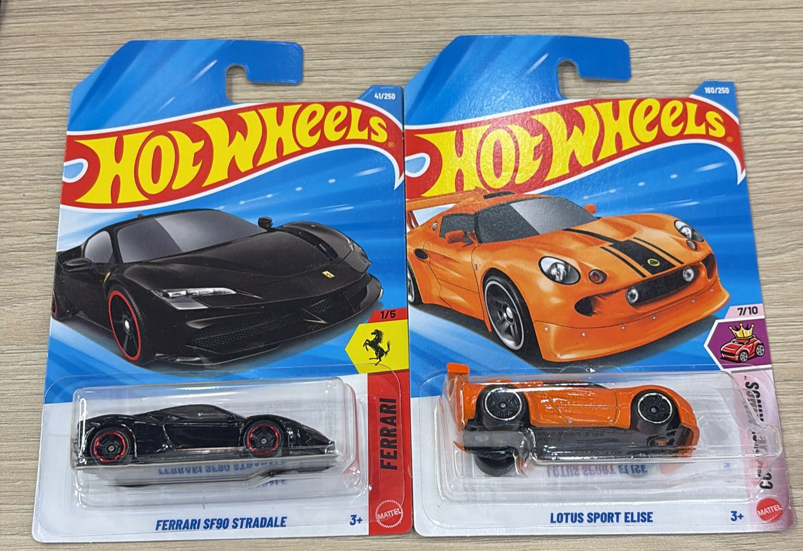 HOTWHEELS BASIC CAR 2026 J CASE FERRARI SF90 + LOTUS SPORT + WATTZUP + ROLLER TOASTER + MONSTER HIGH