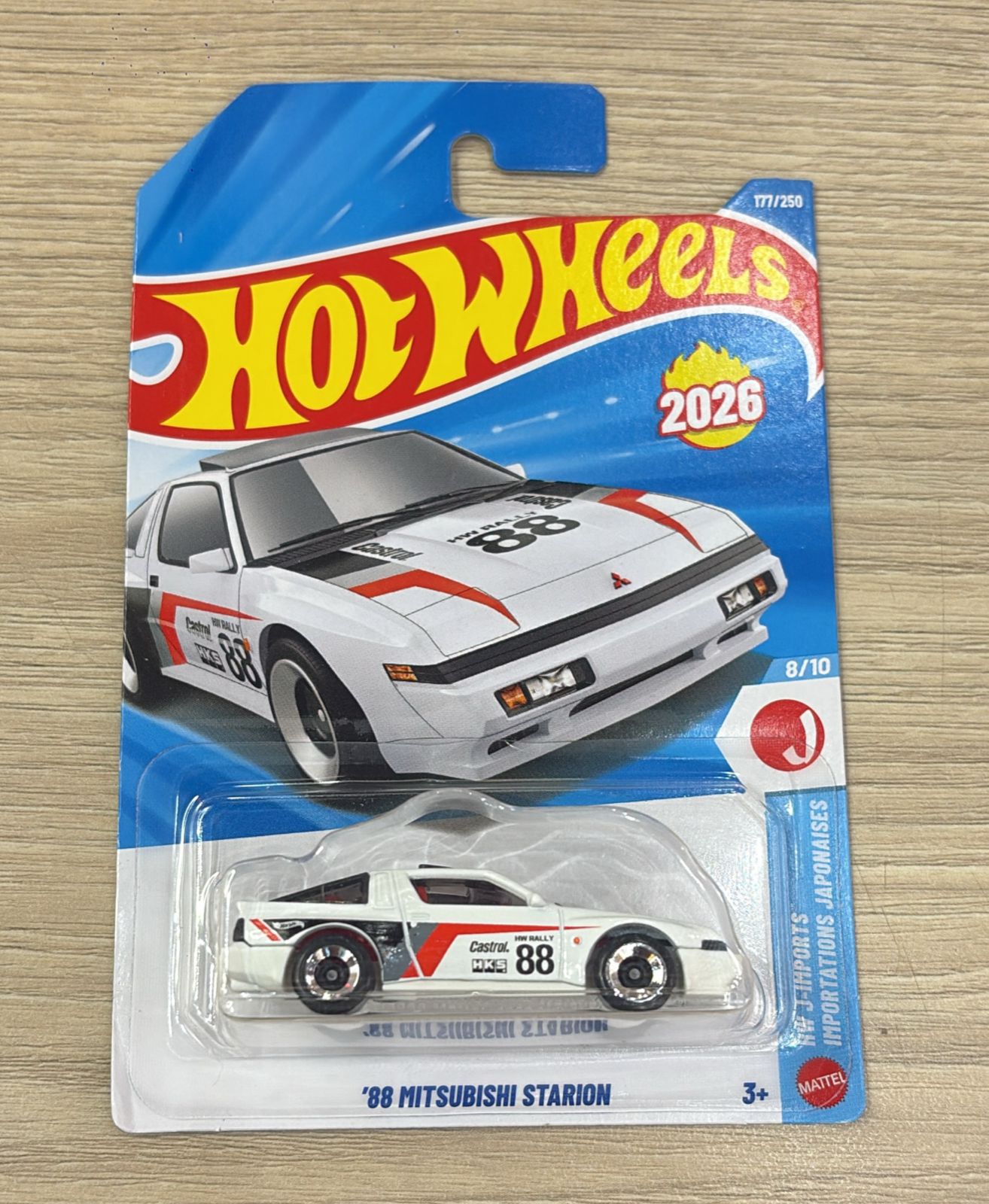 HOTWHEELS BASIC CAR 2026 J CASE 88 MITSUBISHI STARION + MACH SPEEDER + TWIN TAG