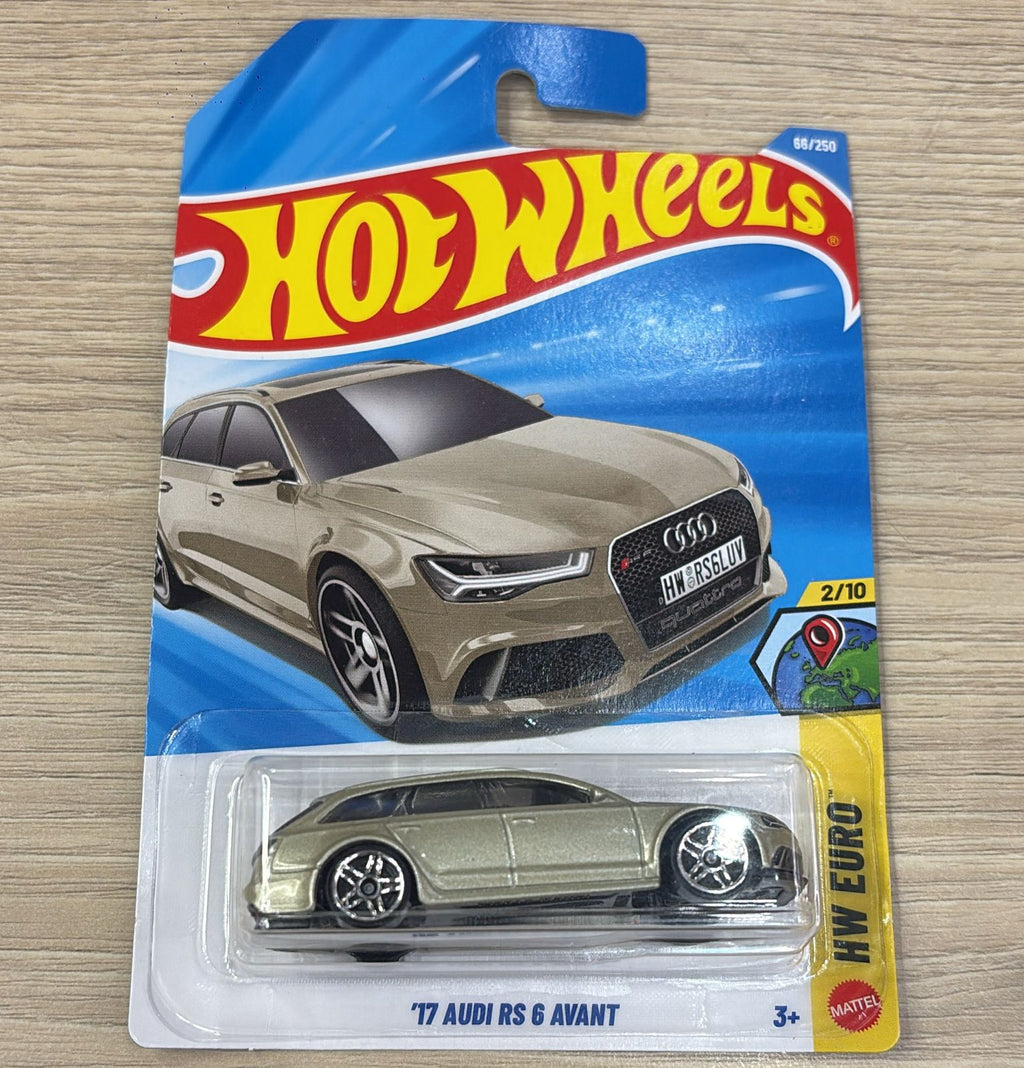 HOTWHEELS BASIC CAR 2026 J CASE 17 AUDI RS6 AVANT + SUPER TWIN MILL + CHOP N BLOC