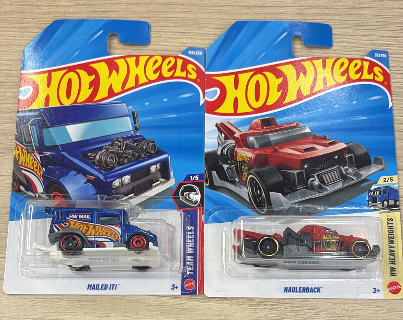 HOTWHEELS BASIC CAR 2026 J CASE 94 AUDI AVANT RS2 + 65 MERCURY COMET + MAILED IT + HAULEBACK +