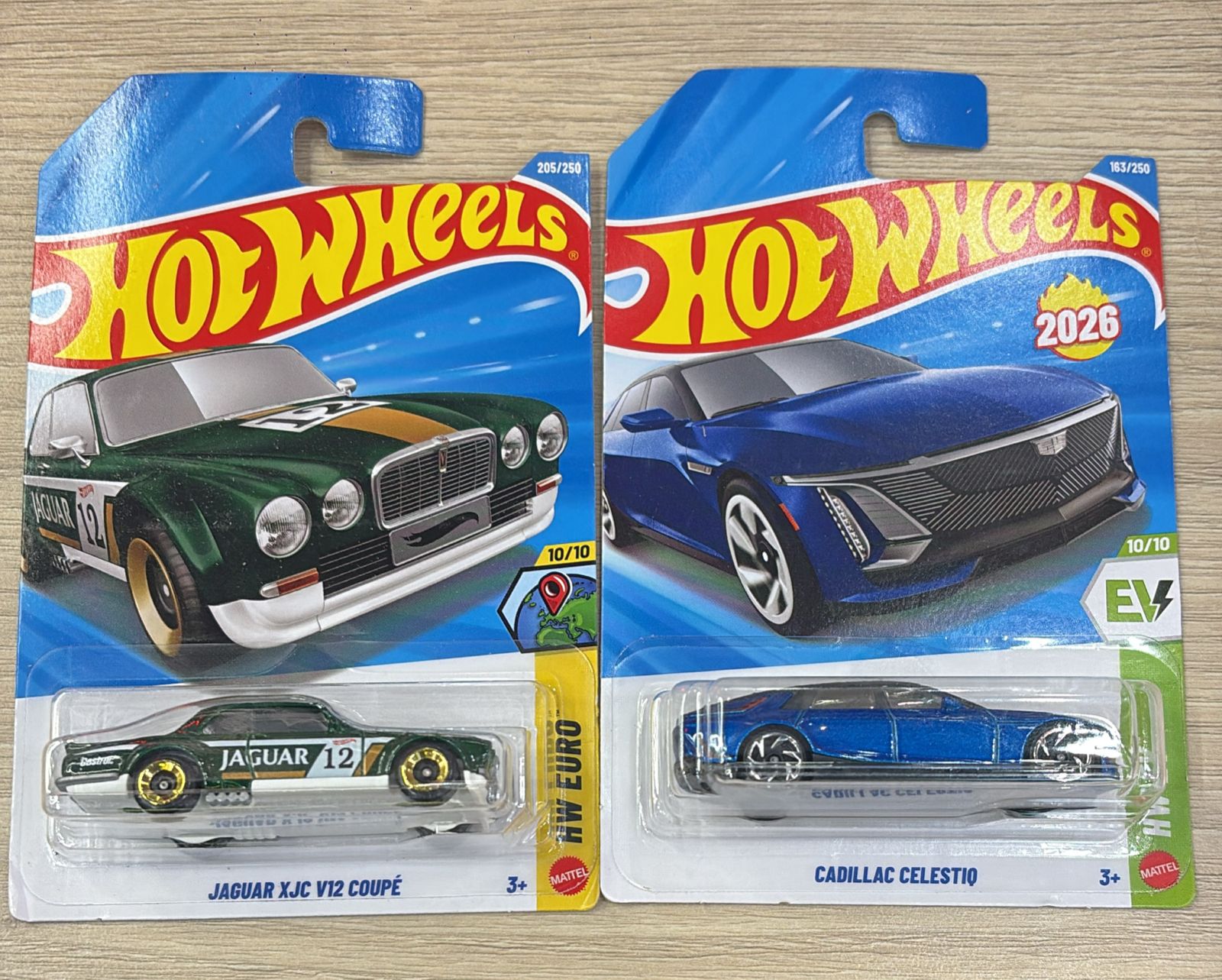 HOTWHEELS BASIC CAR 2026 J CASE JAGUAR V12 + CADILLAC + DATSUN 620 + MERCEDES BENZ