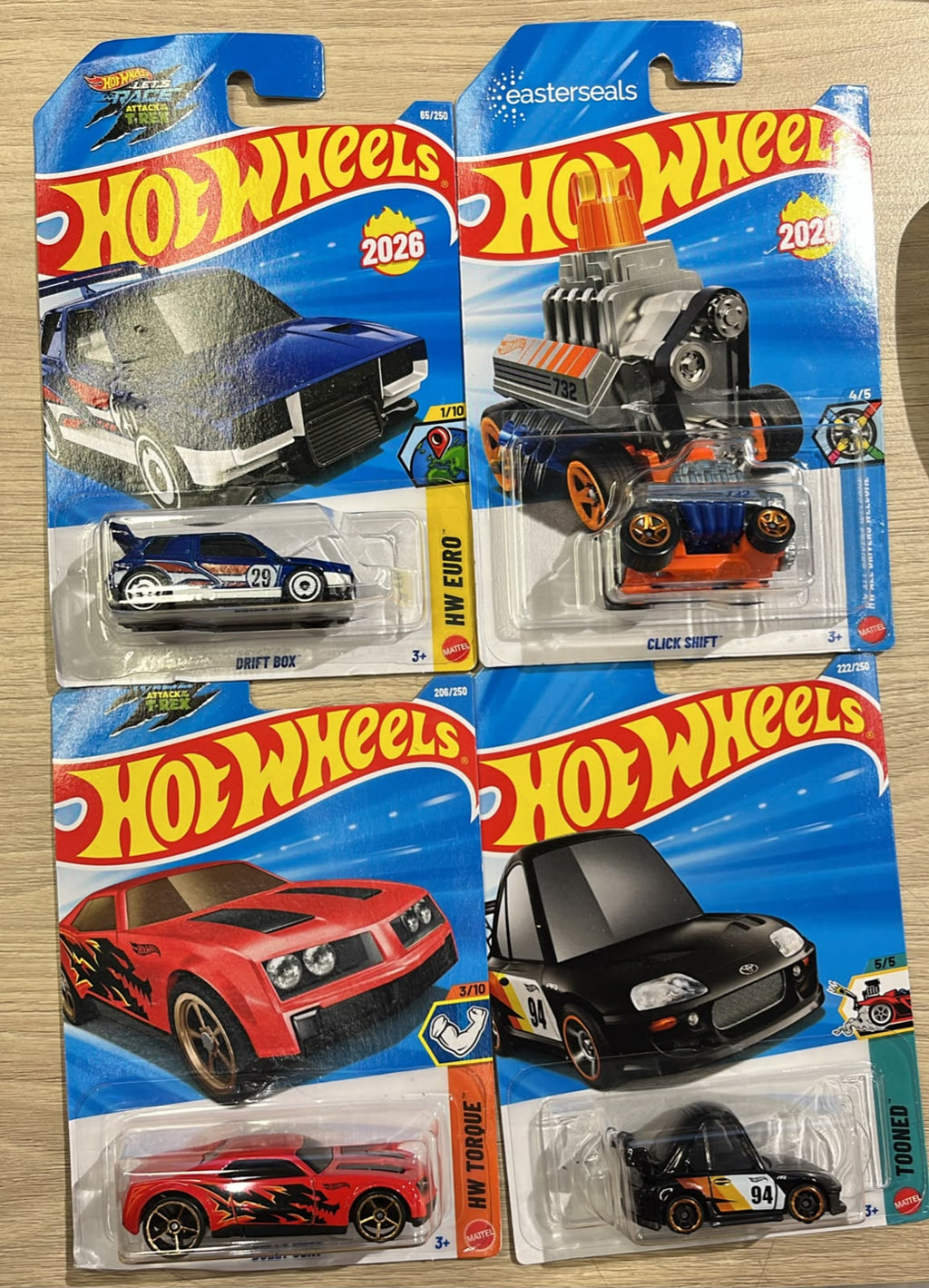 HOTWHEELS BASIC CAR 2026 L CASE NISSAN SKYLINE GTR + CLICK SHIFT + DRIFT BOX + 94 TOYOTA SUPRA + BULLY GOAT