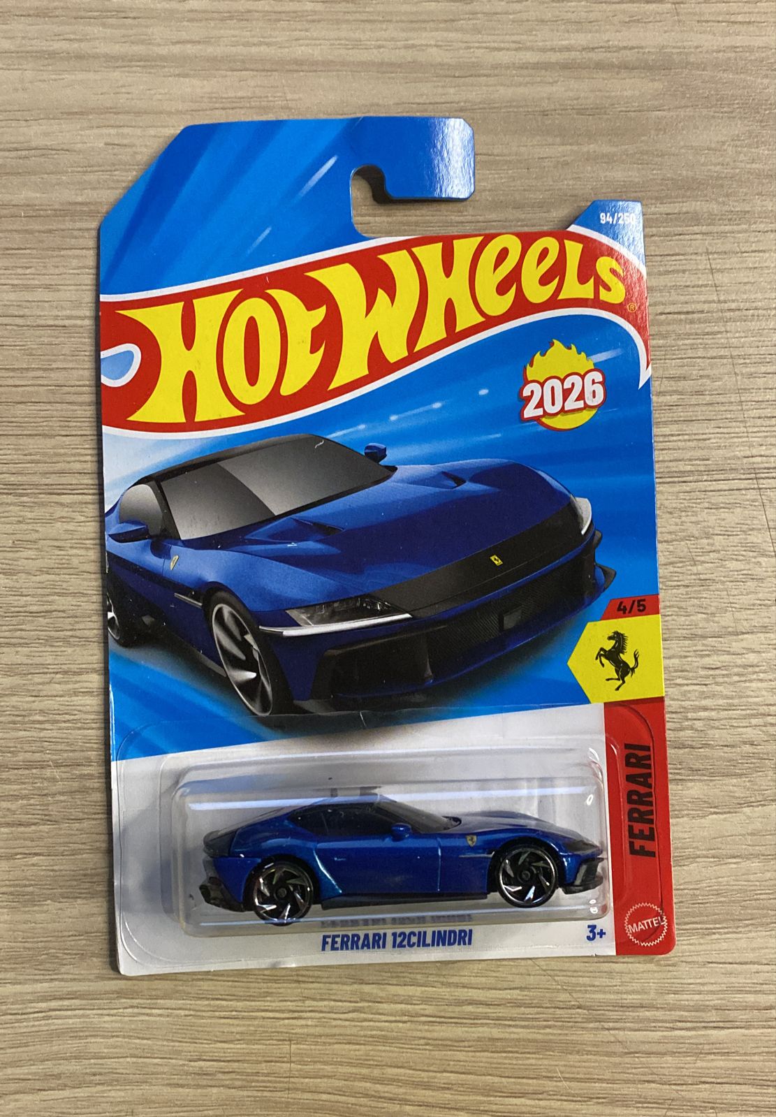 HOTWHEELS BASIC CAR 2026 N CASE FERRARI 12CILINDRI