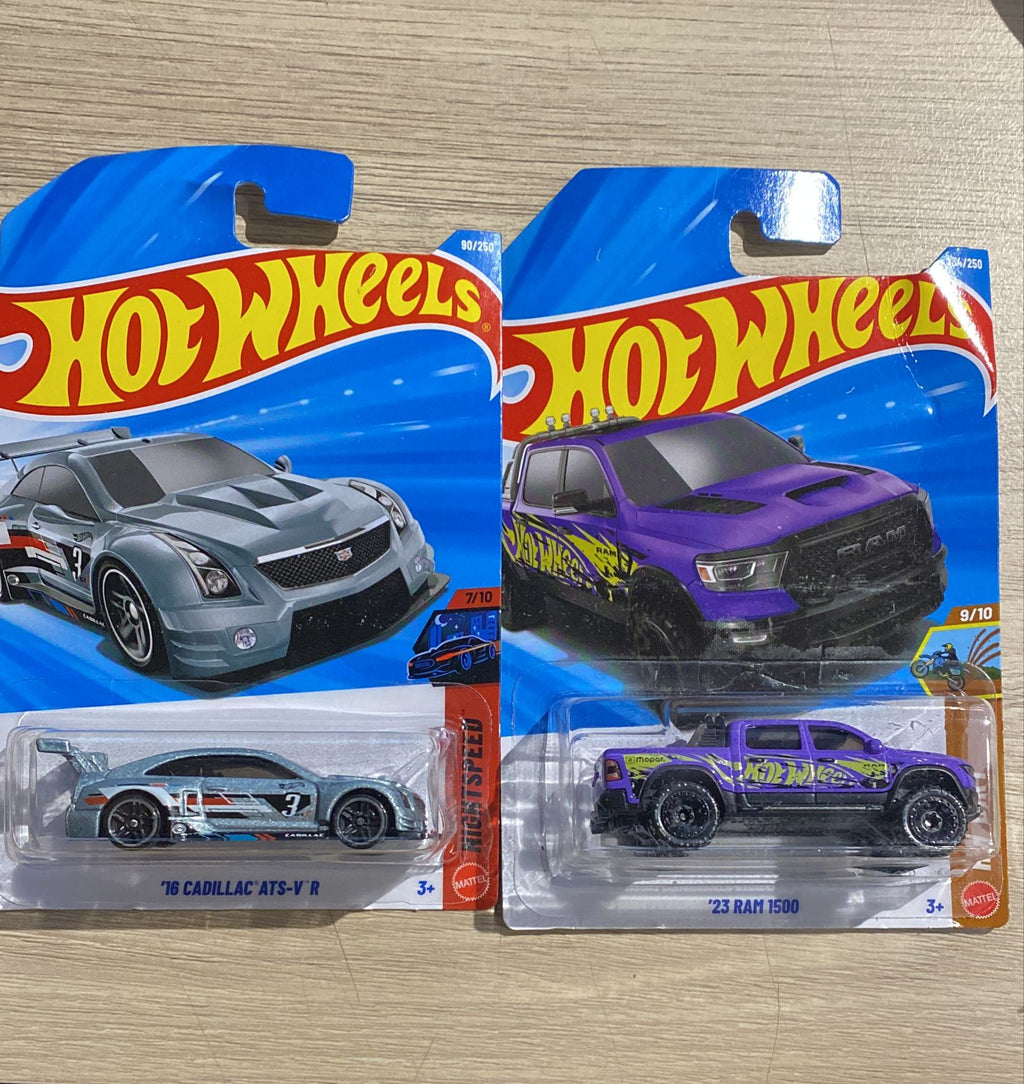 HOTWHEELS BASIC CAR 2026 N CASE 16 CADILLAC + 23 RAM 1500 + TWIN DORADO + 24/SEVEN