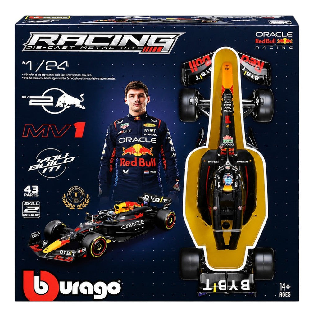 Bburago 1:24 Oracle Red Bull Racing RB20 #1 Max Verstappen F1 Model Kit | Collectible Model