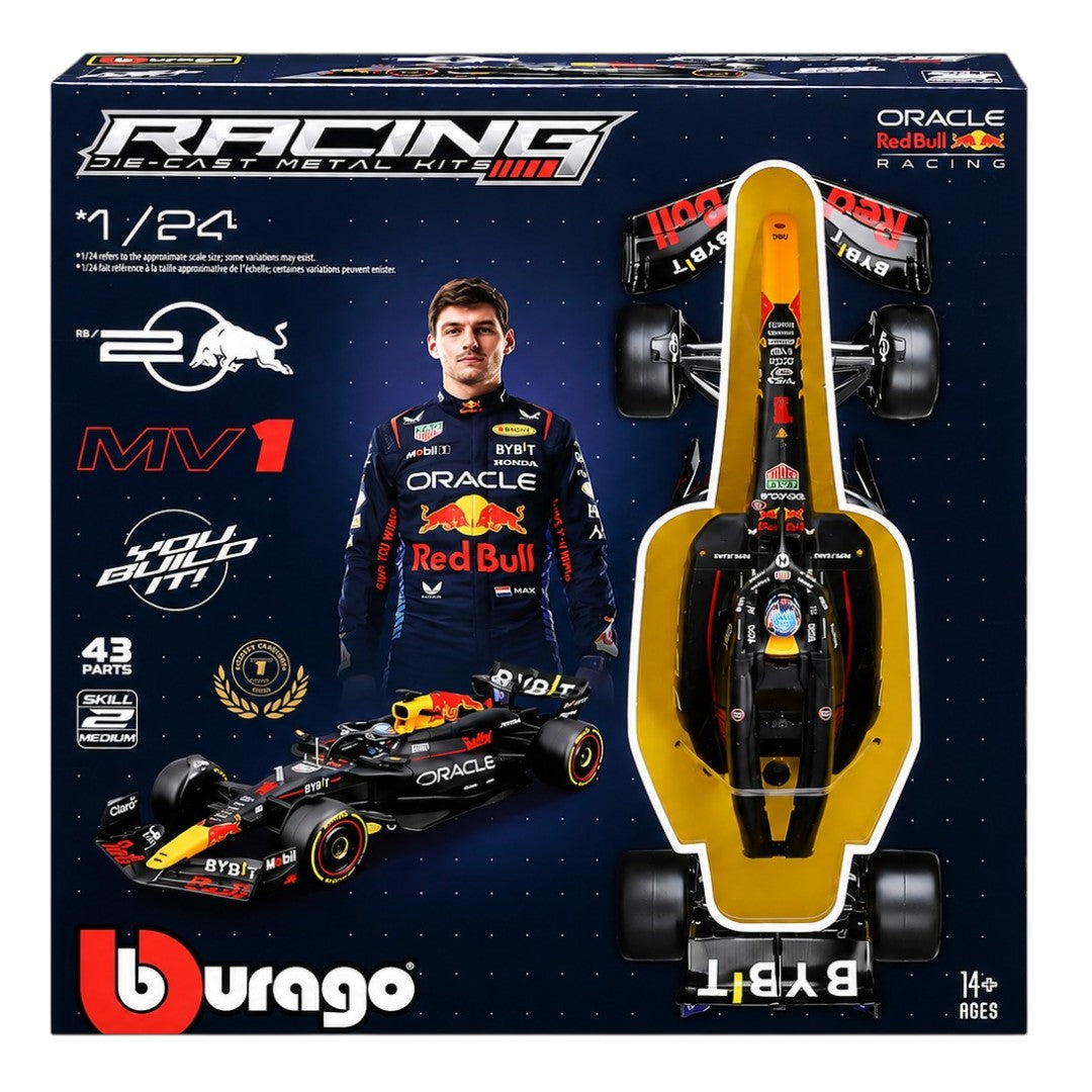 Bburago 1:24 Oracle Red Bull Racing RB20 #1 Max Verstappen F1 Model Kit | Collectible Model