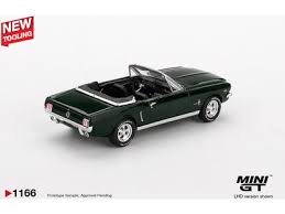 MINIGT FORD MUSTANG CONVERTIBLE HIGHLAND GREEN 1166