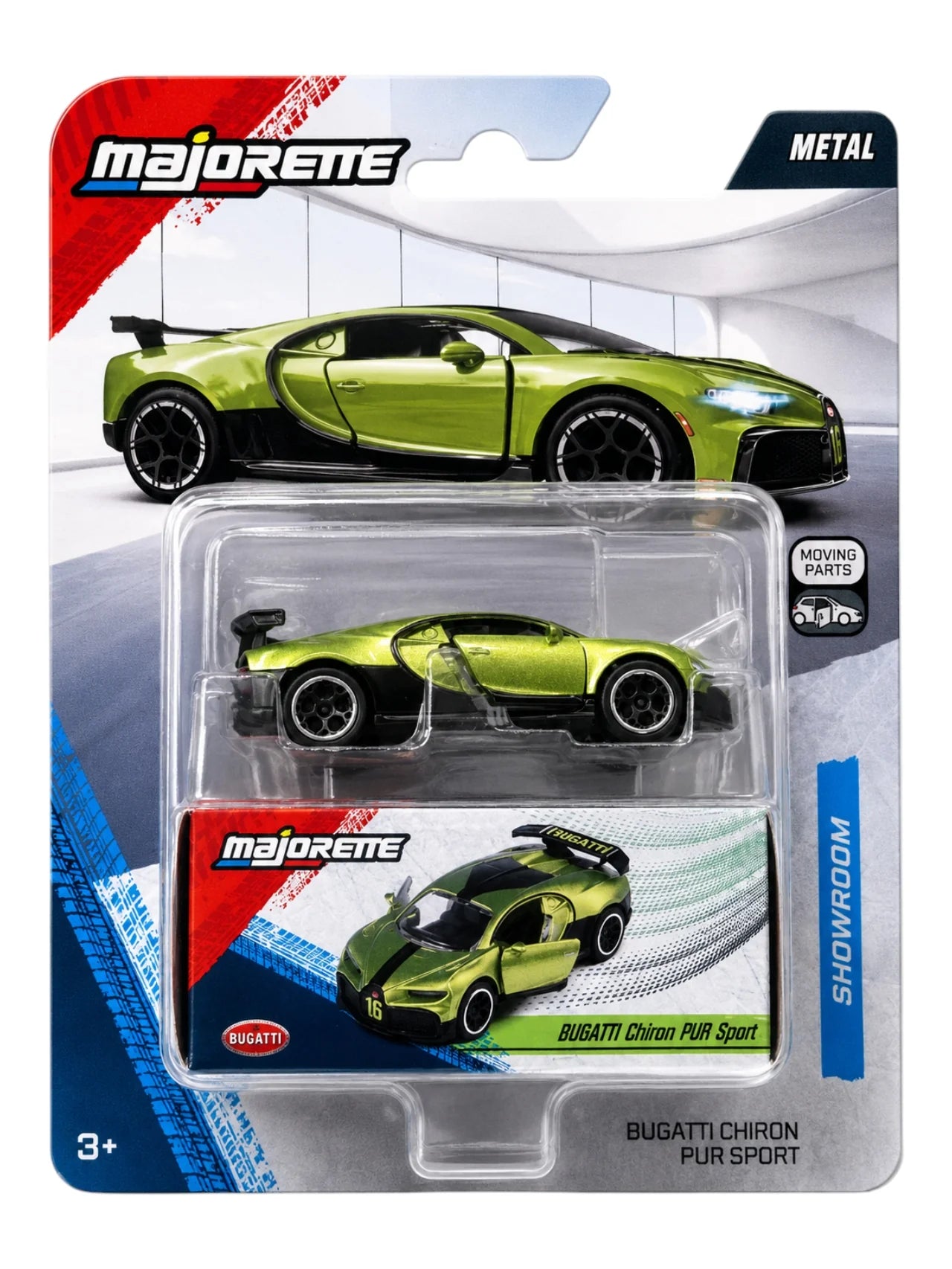 MAJORETTE SHOWROOM DELUXE BUGATTI CHRION PUR SPORT  NEW RELEASE