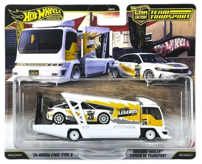 HOT WHEELS TEAM TRANSPORT 24 HONDA CIVIC TYPE R